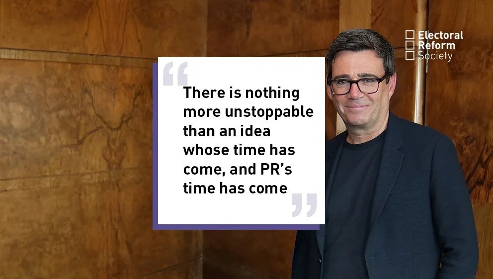 Andy Burnham wants PR – but he’s about to became PM because we don’t have it Andy Burnham wants PR – but he’s about to became PM because we don’t have it