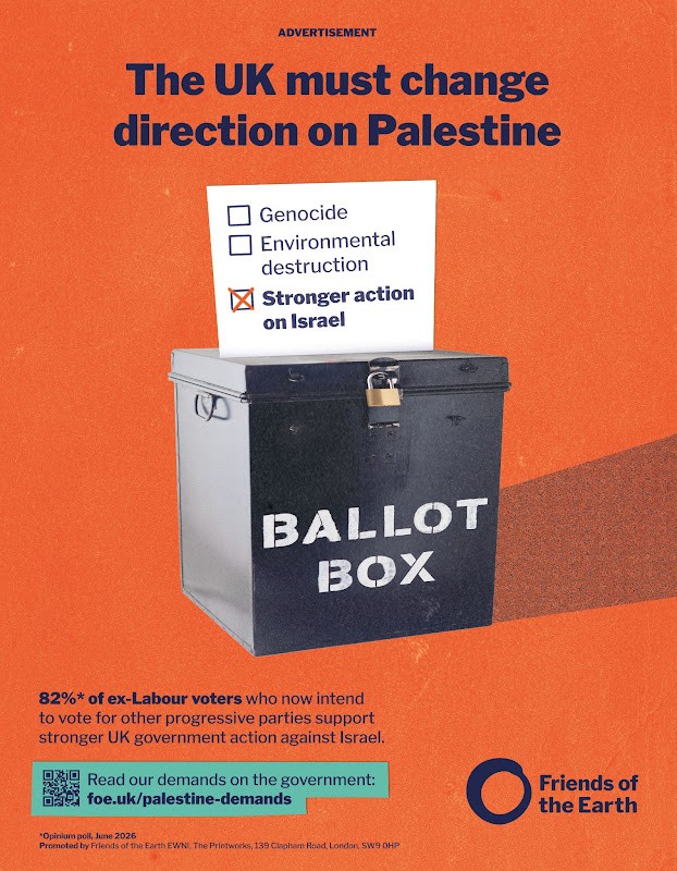 Labour is bleeding voters over Gaza. Friends of the Earth wants Burnham to notice Labour is bleeding voters over Gaza. Friends of the Earth wants Burnham to notice